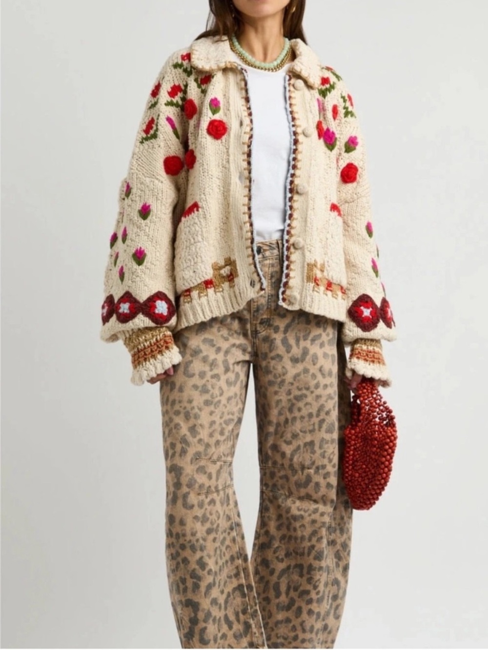 Free People rose bud cardigan - Picture 6 of 7